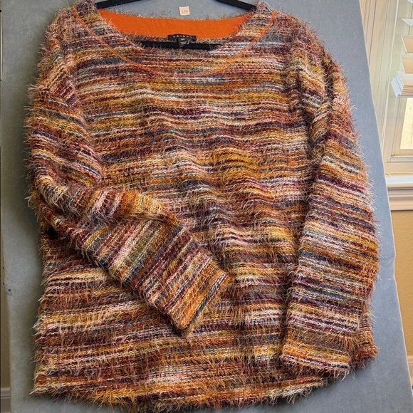 Tribal Sweaters - Tribal Multicolor Striped Women's Sweater Size G/L